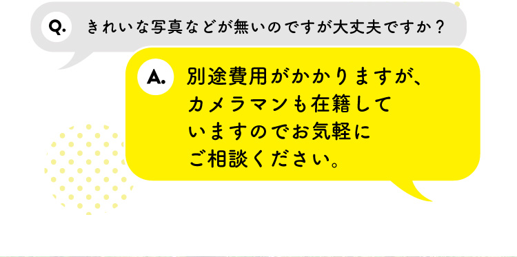 きれいな写真などがないのですが大丈夫ですか